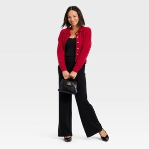 a new day red cardigan heart sweater